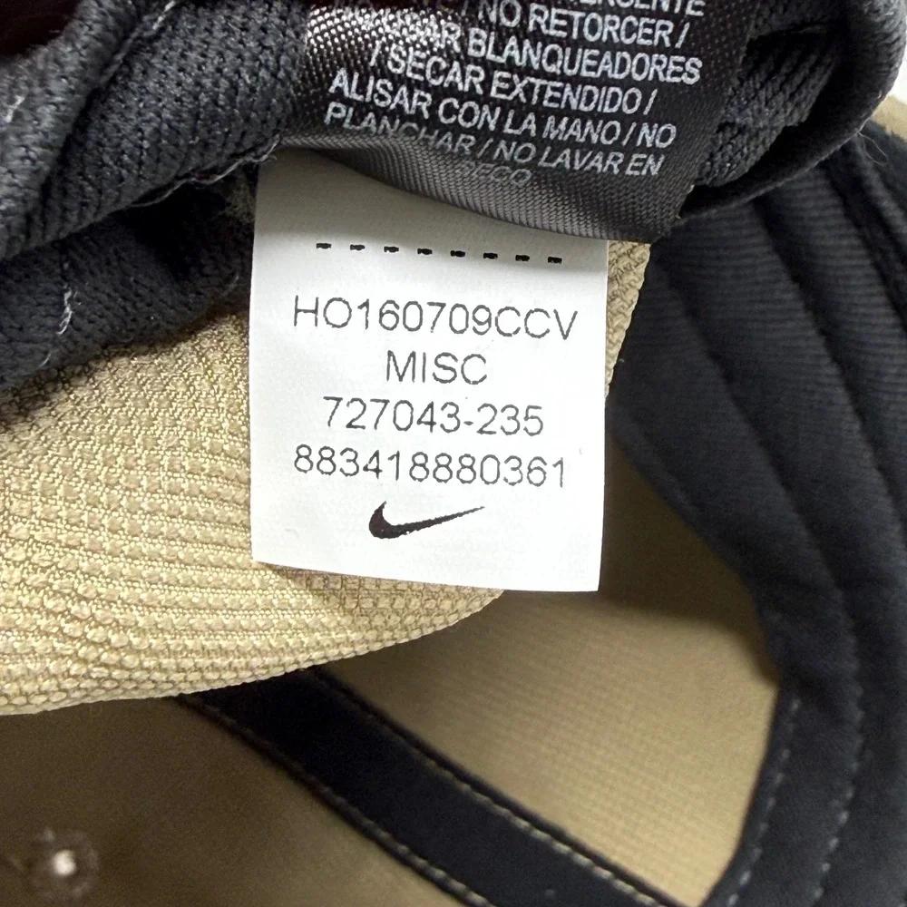 Nike Golf Hat Mens‎ One Size Khaki Tan Dri-FIT Adjustable Swoosh Baseball Cap